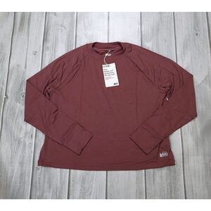 NEW REI Co-op Sahara Shade Long-Sleeve T-Shirt Women’s Large UPF Mauve Shadow